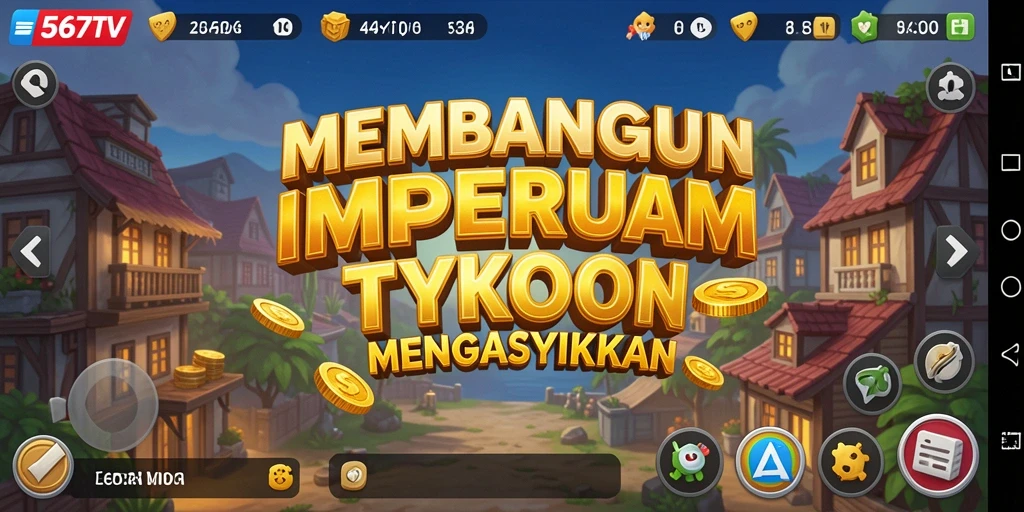 Screenshot 567TV menampilkan gameplay Tycoon yang menarik.