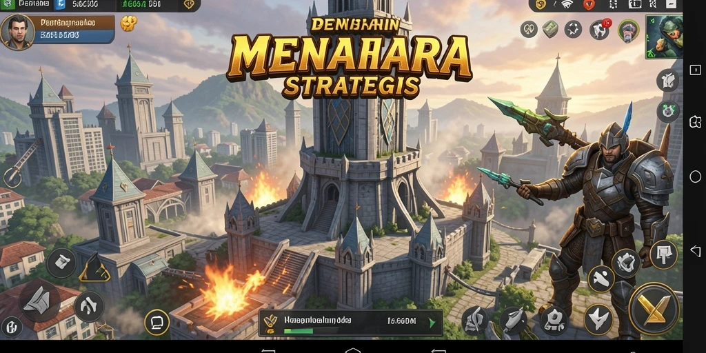 Tampilan gameplay seru dari 66D dengan strategi Tower Defense yang menantang.