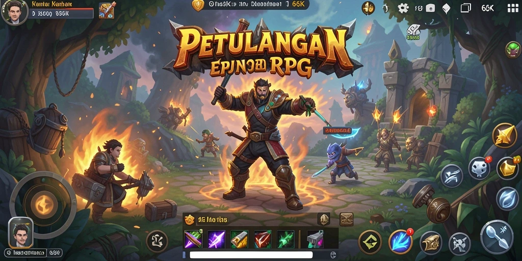 Tampilan gameplay menarik dari 66K di dunia RPG yang penuh petualangan.