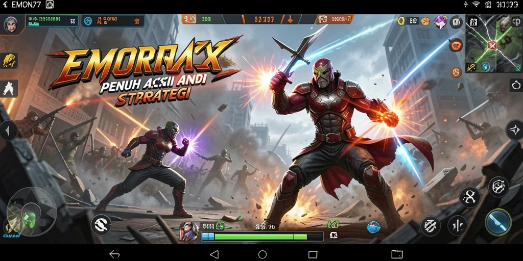 Tampilan gameplay EMON77 yang intens dan mendebarkan.