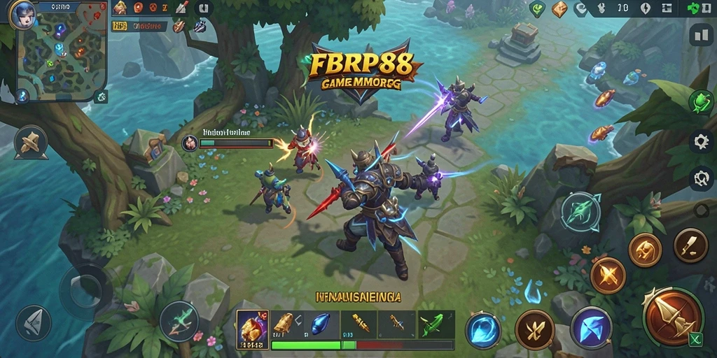 Screenshot gameplay FBRP88 yang menonjolkan petualangan MMORPG.