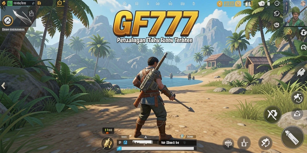Gameplay GF777 menampilkan eksplorasi dunia terbuka yang luas.