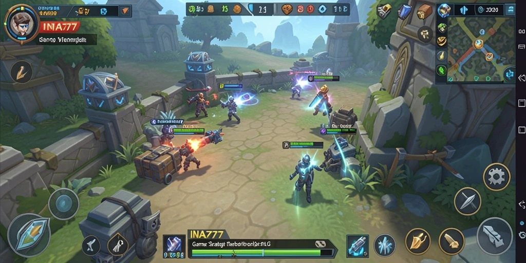 Tampilan gameplay menarik dari INA777 dalam genre SLG.