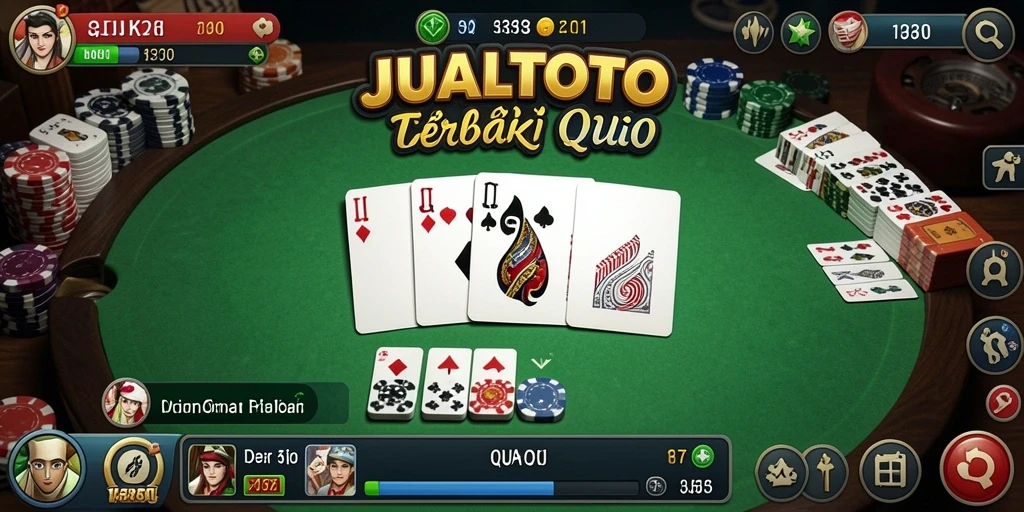 Screenshot gameplay JUALTOTO yang menampilkan serunya permainan QiuQiu.