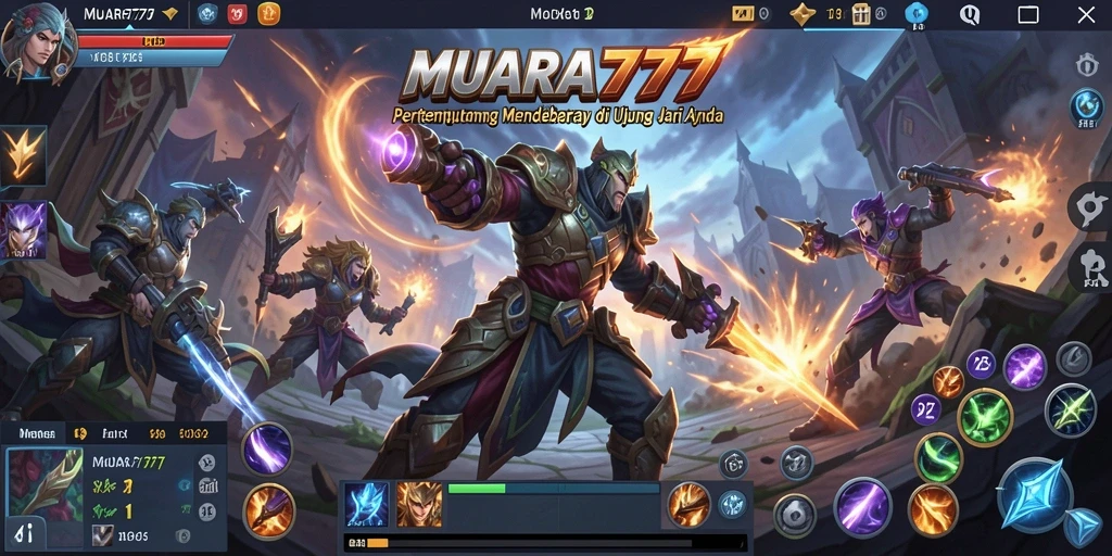 Tampilan gameplay seru di MUARA777 dengan aksi pertempuran yang intens.