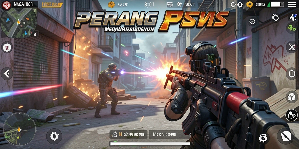Pengalaman gameplay mendebarkan dalam NAGA1001 dengan aksi FPS yang intens.