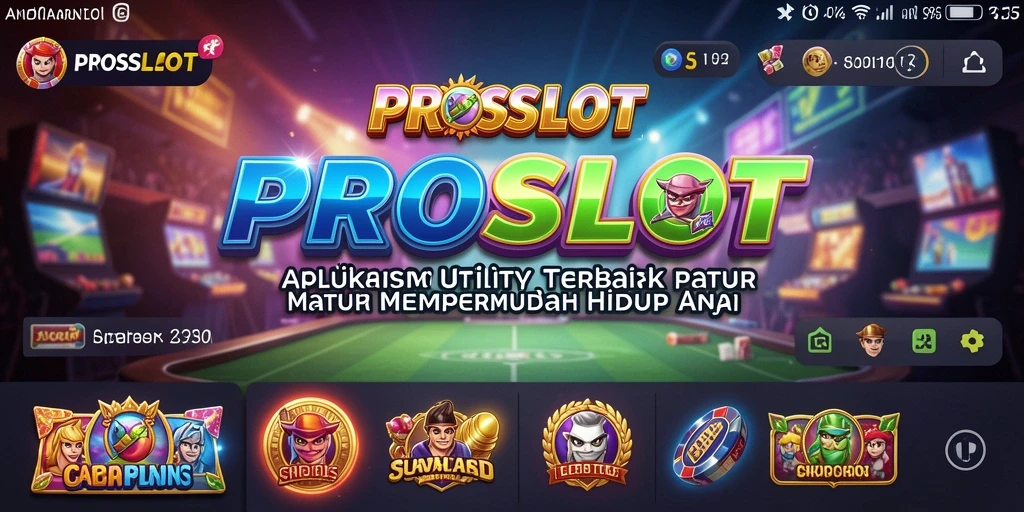 Screenshot utama PROSLOT menampilkan antarmuka yang intuitif dan fitur yang bermanfaat.