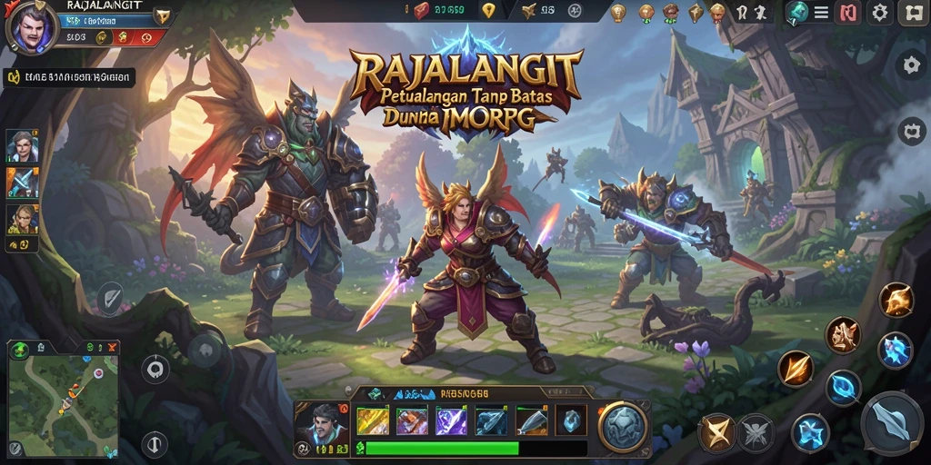Gameplay RAJALANGIT yang menarik dan menantang di dunia MMORPG.