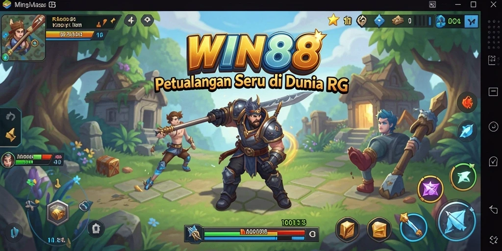 Tampilan gameplay RPG yang mendebarkan di WIN88.
